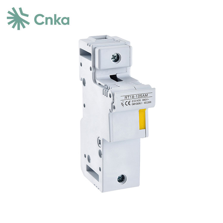 125A 22x58மிமீ டின் ரெயில் ஏசி ஃபியூஸ் ஹோல்டர்